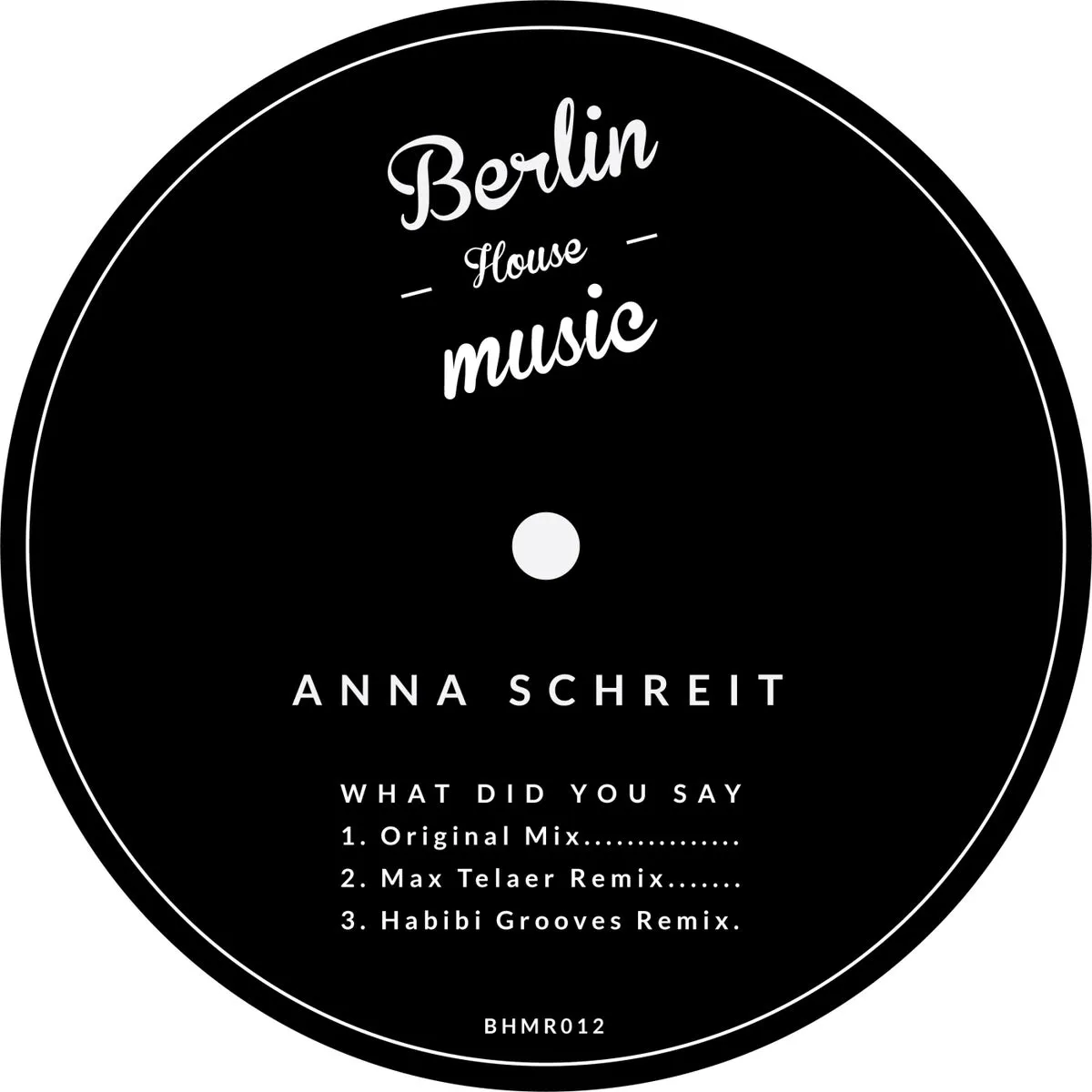 Anna Schreit - What Did You Say [BHMR012]
