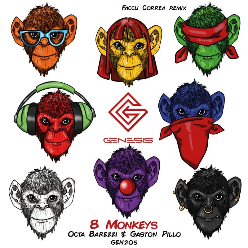 Gaston Pillo, Octa Barezzi - 8 Monkeys [Genesis BA]