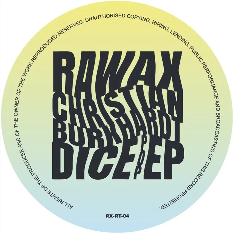 Christian Burkhardt - Dice Pop EP [Rawax]