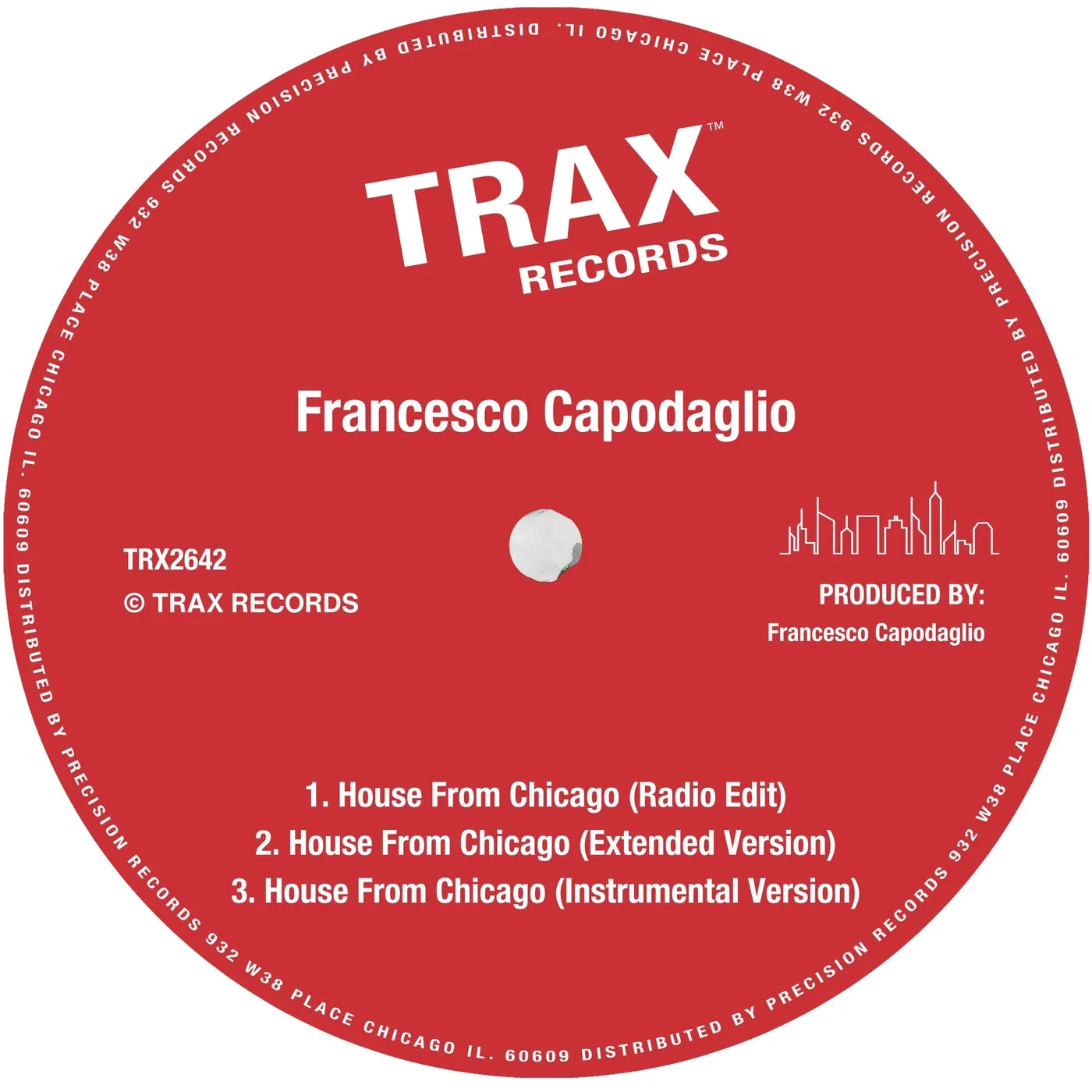 Francesco Capodaglio - House From Chicago [Trax Records]