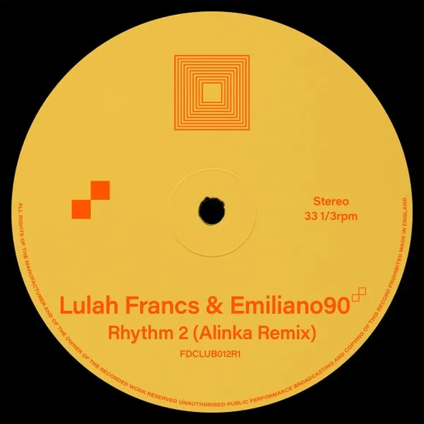 Lulah Francs, Emiliano90 – Rhythm 2 (Alinka Remix) cover