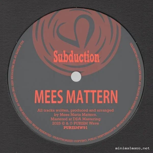 Mees Mattern – Subduction cover