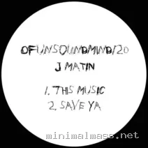J Matin – This Music Save Ya cover